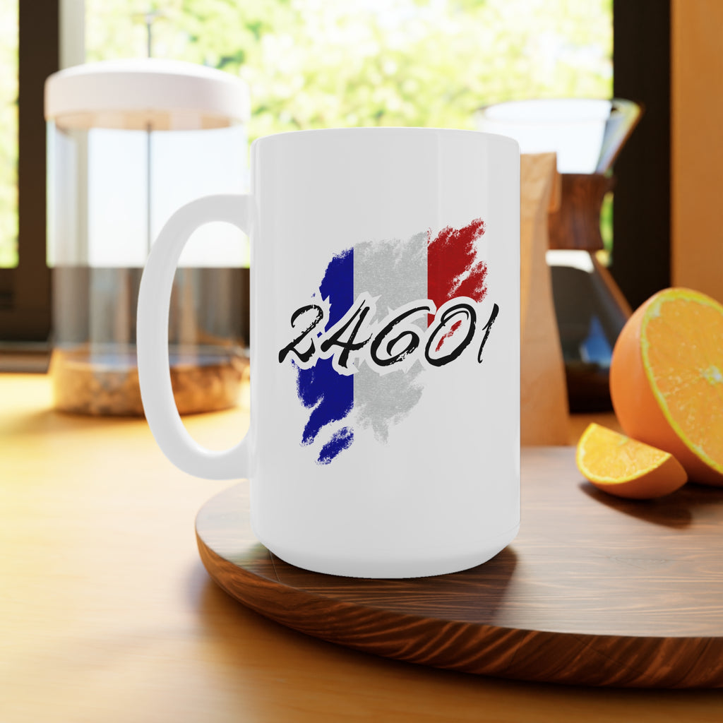 24601 Mug, White Ceramic Coffee Cup