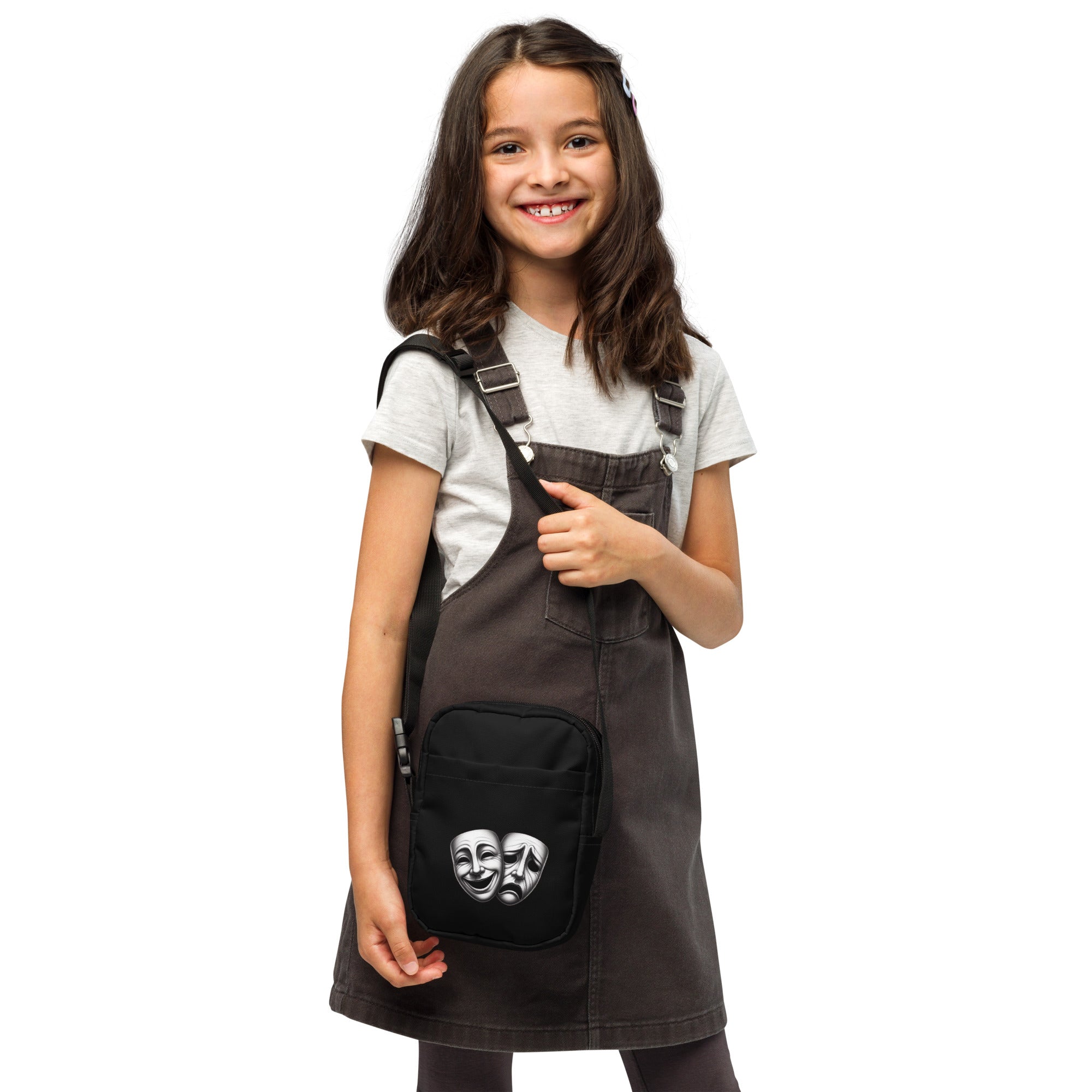 Theatre masks utility crossbody bag