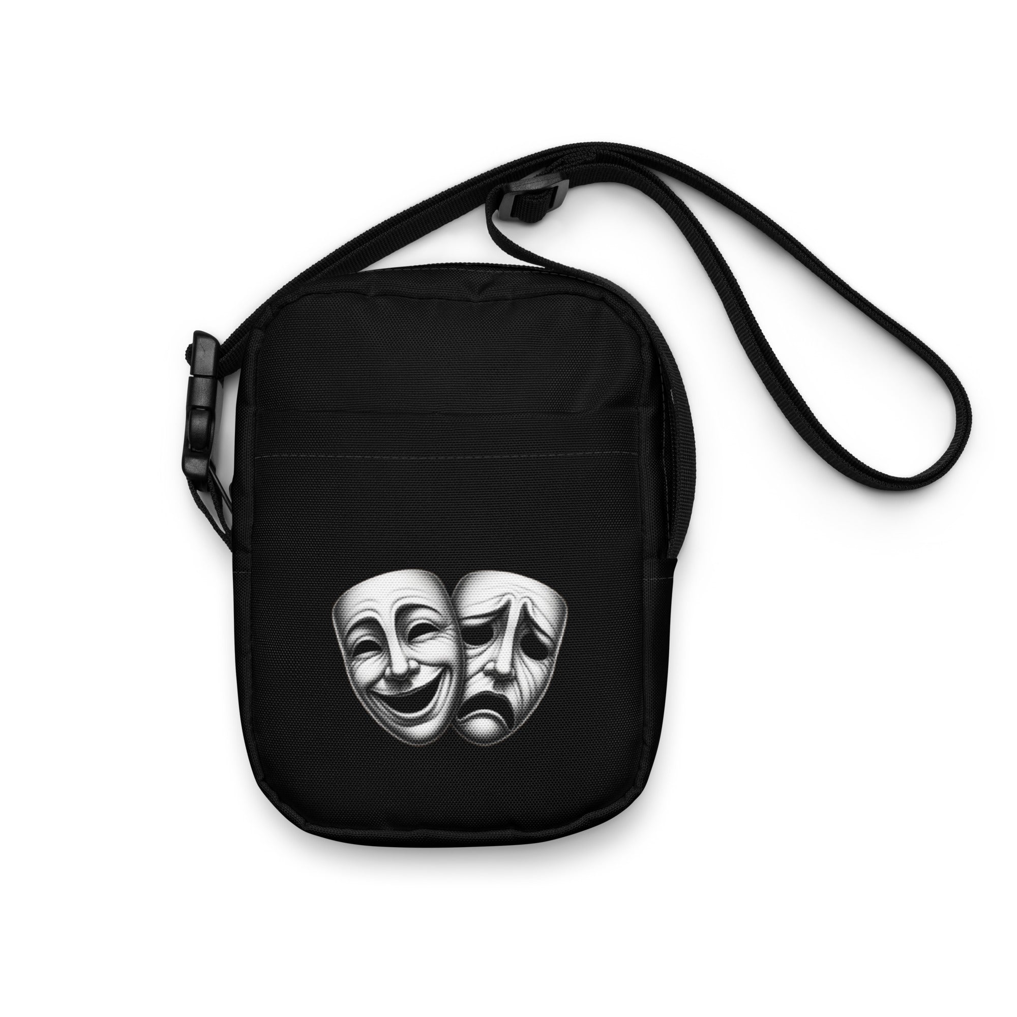 Theatre masks utility crossbody bag