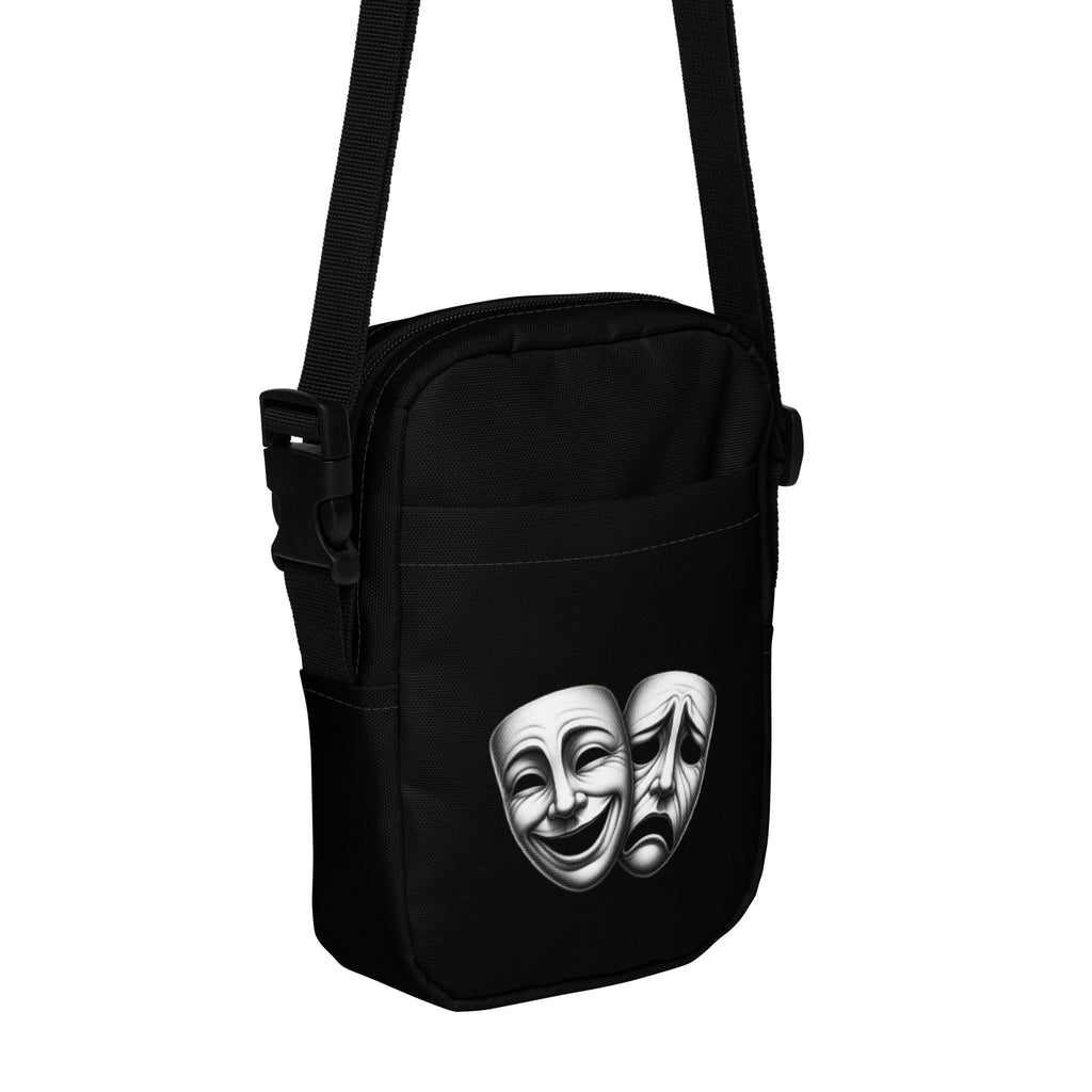 Theatre masks utility crossbody bag
