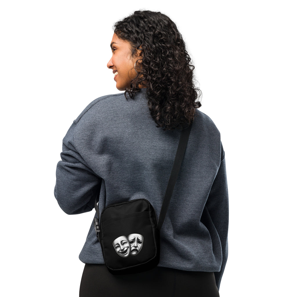 Theatre masks utility crossbody bag